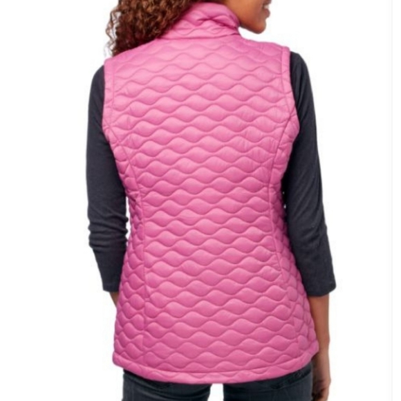 Free Country Pink Chalet Quilted Puff Vest Women's Size Small - Picture 2 of 7